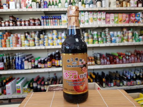 suesser, dunkler Reisessig, natuerlich gebraut, Tian Mie Su, Pearl River Bridge, 500ml