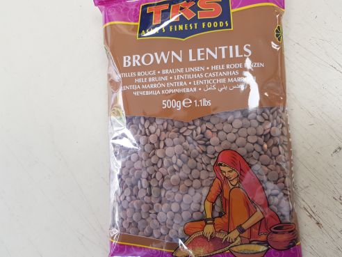 Masoor whole, braune Linsen, TRS, 500g