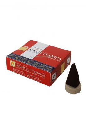 Raeucherkegel, Golden Nag Champa, Vijayshree, 20g, 10 St.