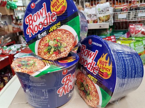 Big Bowl Noodle Soup, Hot & Spicy, Yukgaejang, Nong Shim,  5x100g!!