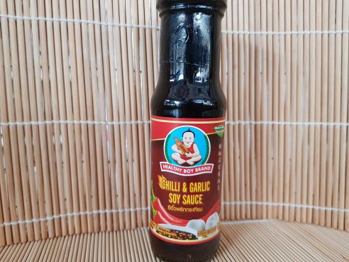 Chilli & Garlic Soy Sauce, Chili und Knoblauch Sojasosse, H.B., 150ml