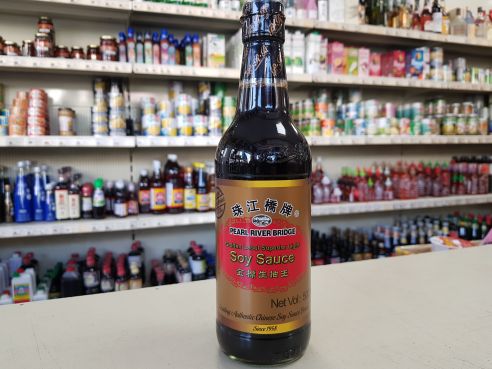 Sojasosse, hell, Golden Label, Pearl River Bridge, 500ml