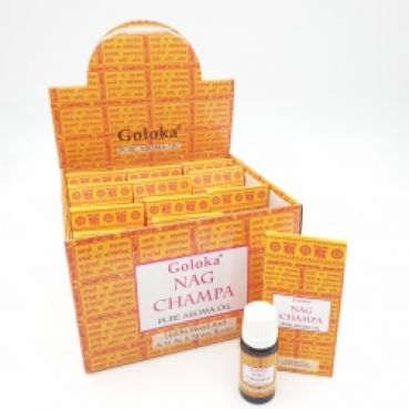 Goloka - Nag Champa, reines Aromaoel, 10ml, Indien