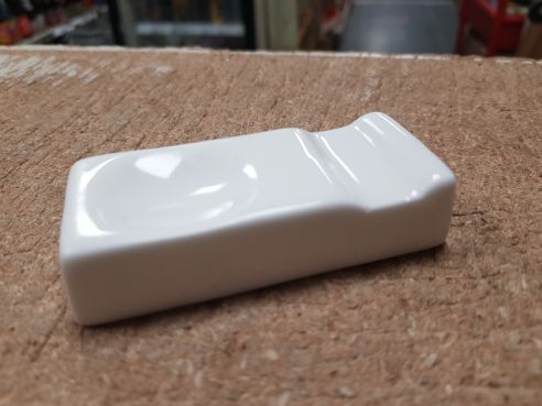 Essstaebchen und Loeffelablage, Keramik, weiss, 7,5 x 3,0cm