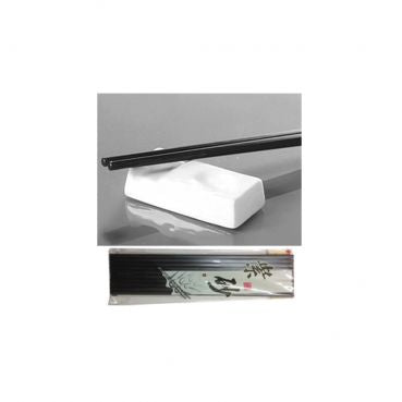 Essstaebchen aus Kunststoff, 10 Paar, schwarz, 27cm lang