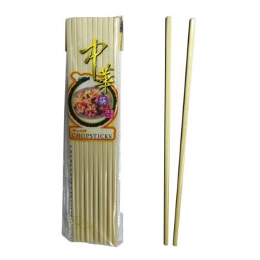 Essstaebchen aus Kunststoff, 10 Paar, cremefarbend, 27cm lang