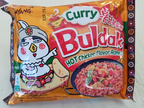 Curry Buldak, Hot Chicken Flavor Ramen, Samyang, 140g