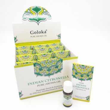 Goloka - Indian Citronella, reines Aromaoel, 10ml, Indien