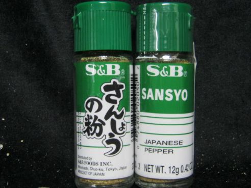 Sansho no Kona, Bluetenpfeffer, Szechuanpfefferpulver (Bergpfeffer, Zitronenpfeffer),S&B, 8g