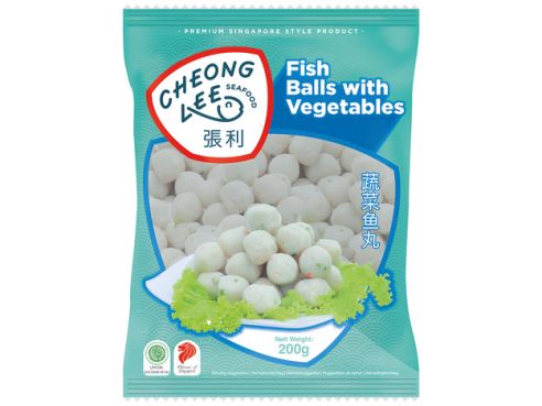 Fischbällchen mit Gemüse, Cheong Lee Seafood, 200g