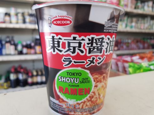 Instant Ramen Cup Tokyo Shoyu Flavour, Acecook Ippin, 73g