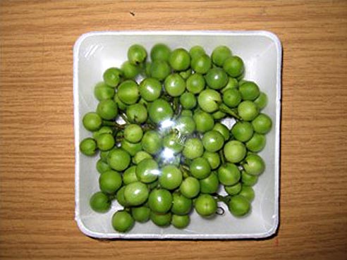 Thai-Aubergine, gruen, klein,(Makeur Puang), 100g