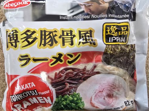 Instant Ramen Hakata Tonkotsu Flavour, Acecook Ippin, 82g