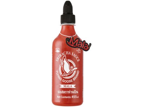 Sriracha, scharfe Chili Sosse MALA, Flying Goose, 455ml