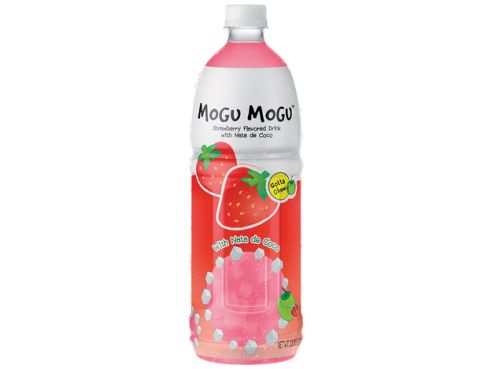 Erdbeer Drink mit Kokosgelee, Mogu Mogu, 1000ml