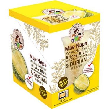 Sticky Rice mit Kokoscreme und Durian, 6x80g (480g)