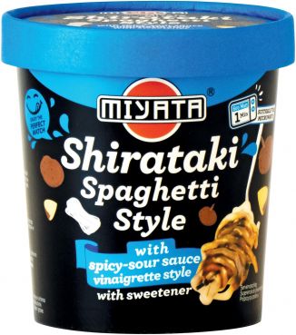 Shirataki, Spaghetti Style mit wuerzig saurer vinaigrette Sosse, Miyata,  240g/190g ATG