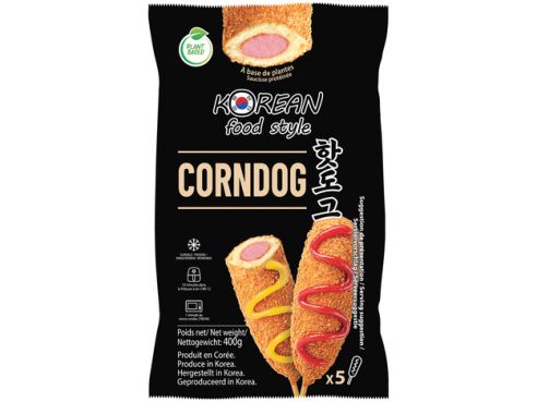 Corndog auf Pflanzenbasis, 1x80g, Korean Food Style