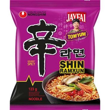 Shin Ramyun Tom Yum, Jayfai, Nong Shim, 123g