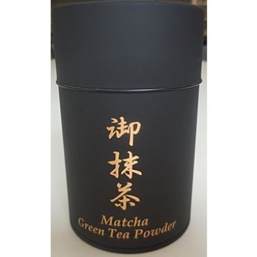 Japanisches Premium Matcha Pulver, HKS, 100g, schwarze Blechdose