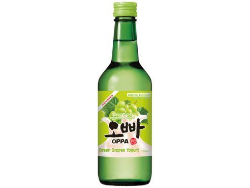 Soju, Traube-Joghurt, Vodka aus Korea, Oppa, Alk. 12 % VOL., 360ml