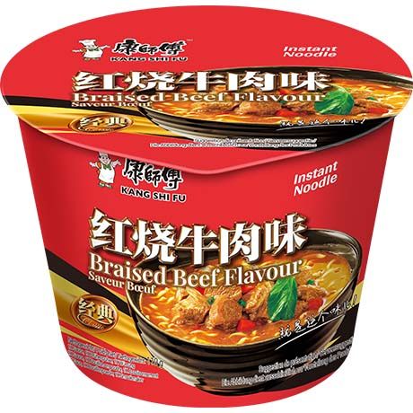Instantnudeln Geschmortes Rindfleisch, Bowl, Kang Shi Fu, 110g