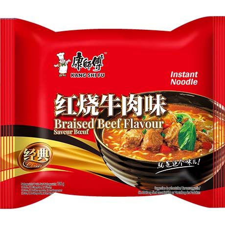 Instantnudeln Geschmortes Rindfleisch, Beutel, Kang Shi Fu, 106g 1