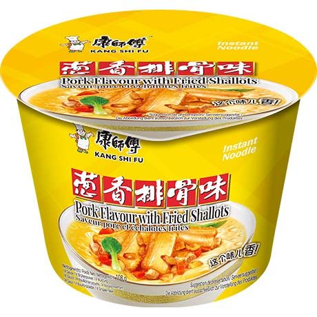 Instantnudeln Schweinefleisch & Schalotten, Bowl, Kang Shi Fu, 108g