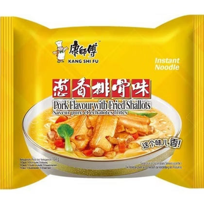 Instantnudeln Schweinefleisch & Schalotten, Beutel, Kang Shi Fu, 104g 1