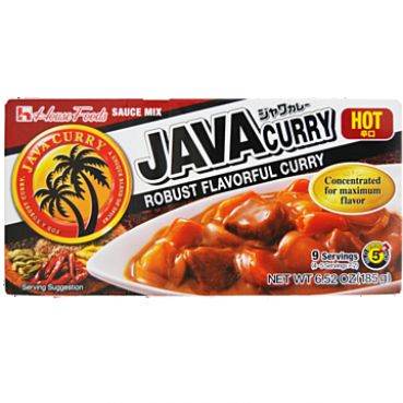 Java Curry, hot, Sauce Mix, House Foods, 185g