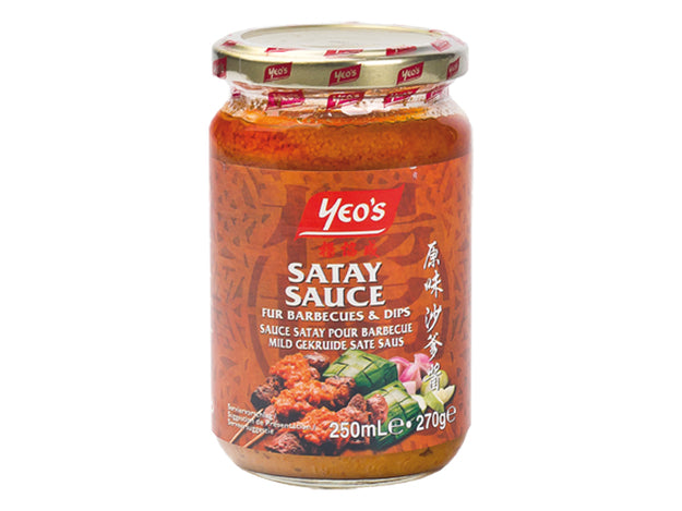 Satay Sauce, Erdnuss Sosse, mittelscharf, Yeo`s, 270g