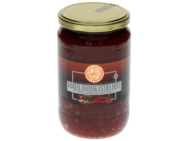 Sambal Badjak, extra scharf, Koningsvogel, 750g
