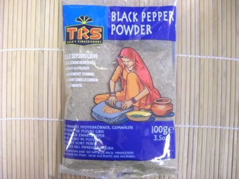 Pfeffer, schwarz, gemahlen, TRS, 100g