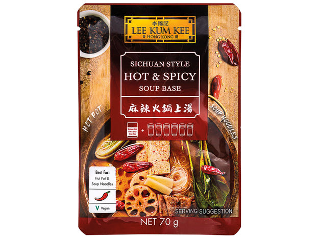Hot Pot Bouillon, scharf, für Feuertopf Sichuan, LKK, 70g