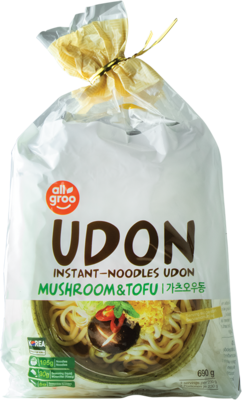 Udon, Instant Noodles Udon, Mushroom & Tofu, All Groo, 690g