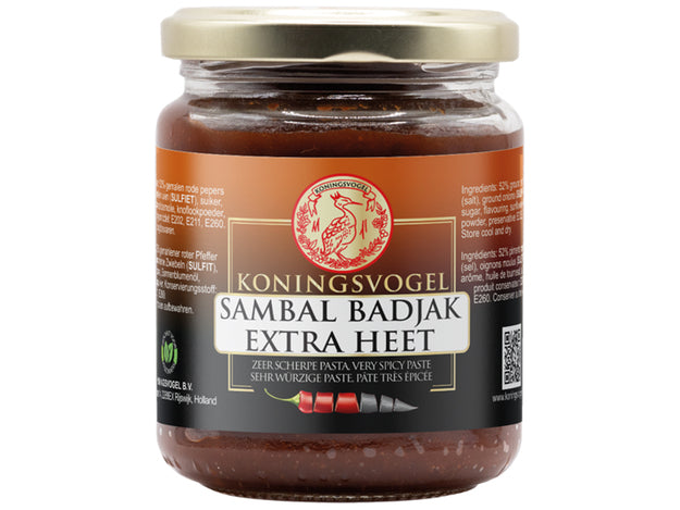 Sambal Badjak, extra scharf, Koningsvogel, 280g