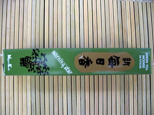 Räucherstäbchen, 50 St., 20g, Japan, Morning Star, Gruener Tee, 13cm, 50 St.