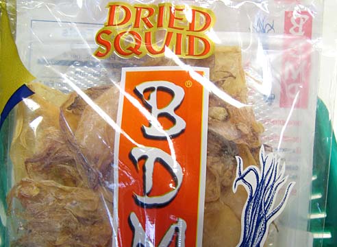 Tintenfisch, getrocknet, ohne Haut, BDMP, 100g