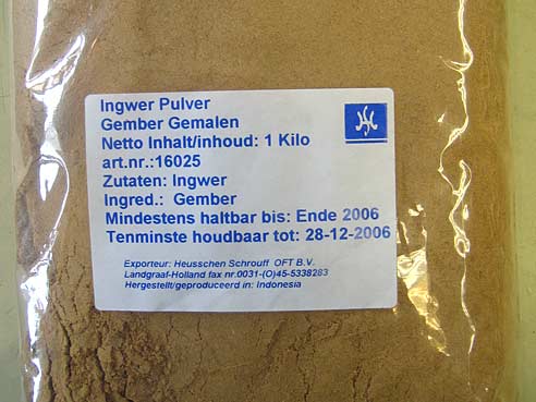 Ingwerpulver, Heuschen & Schrouff, 1000g