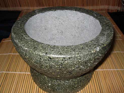 Steinmoerser 6,5", 16,5cm, Granit, mit Stoessel