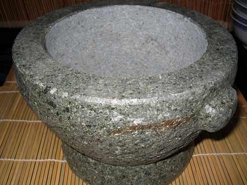 Steinmoerser 6,0", 15cm, Granit, mit Stoessel