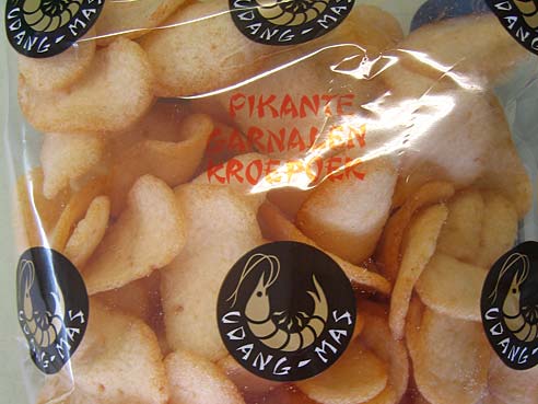 Krabbenbrot rund scharf, Krabbenchips, Udang Mas, 80g
