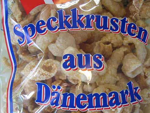 Speckkrusten geroestet, Bacon Chips, salzig, 150g