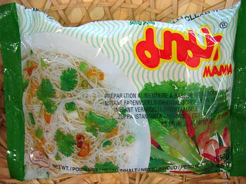 Klare Suppe, duenne Reisnudeln, Mama Thai Food, 30x55g