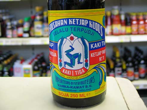 Sojasosse, suess, Ketjap Manis, Medja Nr.1, Kaki Tiga, 250ml