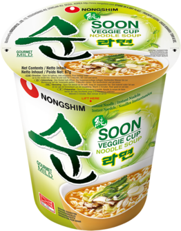 Cup Nudeln, Soon Veggie Cup, Nong Shim,  5x67g