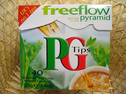 PG Tips Tea, schwarzer Tee, 125g, 40 Teebeutel