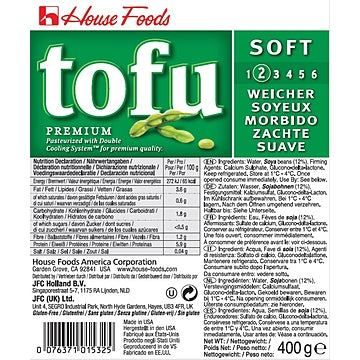 Tofu, Silken, soft, weich, Seiden Tofu, House Food, 553g/ATW:400g