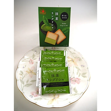 Kekse mit Matchageschmack, "Langue de Chat", 45g 1