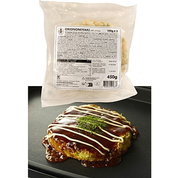 Okonomiyaki mit Shrimps, 3x150g (450g), TK